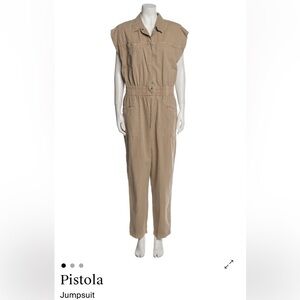 Pistola Tan Utility Jumpsuit
Size L